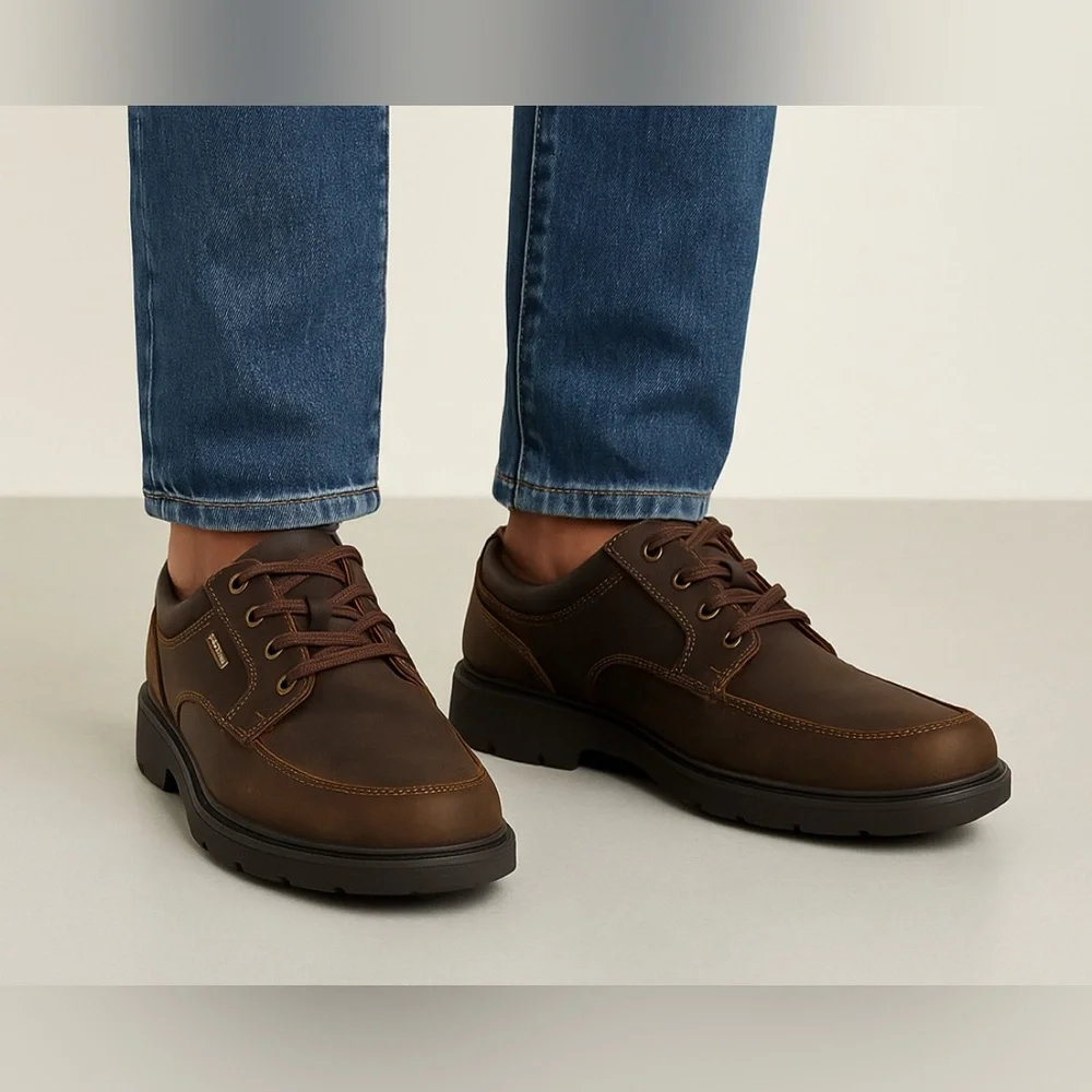 Rockport Waterproo fLeather Men’s Size 9 Shoes HydroShield(O7✨